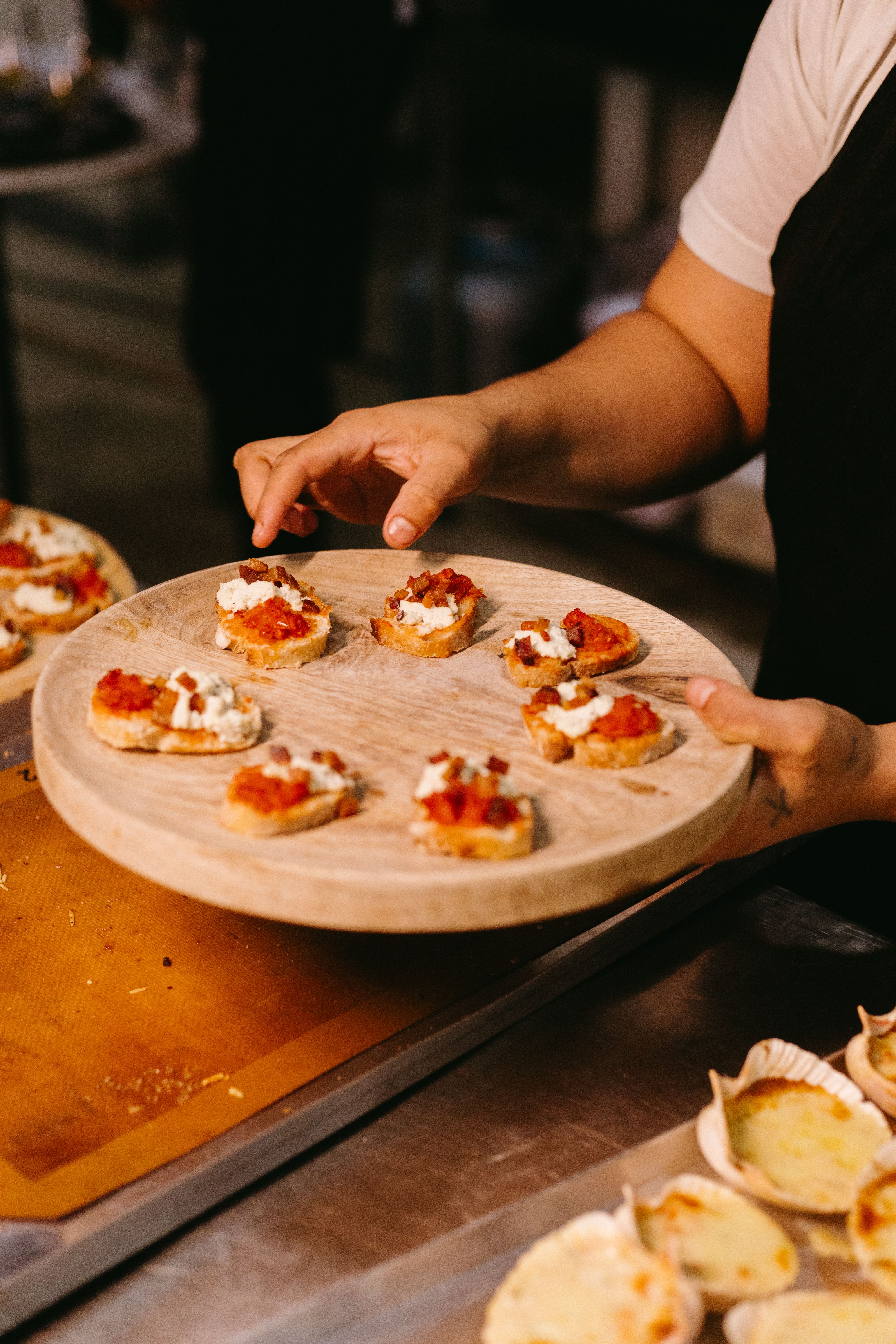 Aperitivos de catering premium